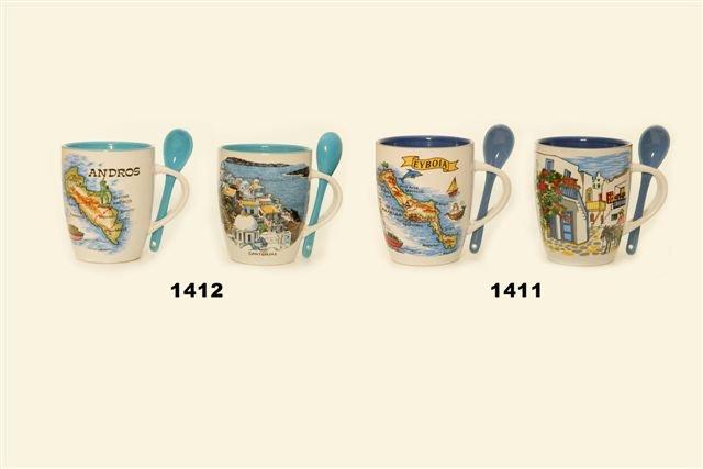 Mugs with spoon